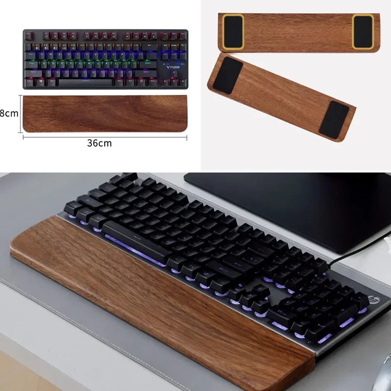 Walnut & Slate Mechanical Wrist Rest