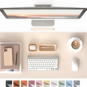 Zenith Minimalist Leather Desk Mat